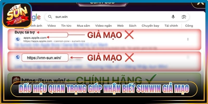 Dấu hiệu quan trọng giúp nhận biết Sunwin giả mạo