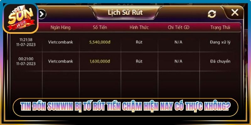 Tin đồn Sunwin bị tố rút tiền chậm hiện nay có thực không?
