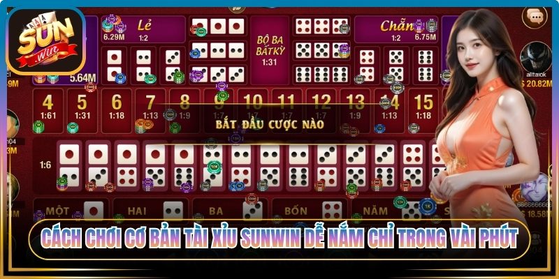 Cách chơi cơ bản Tài Xỉu Sunwin dễ nắm chỉ trong vài phút